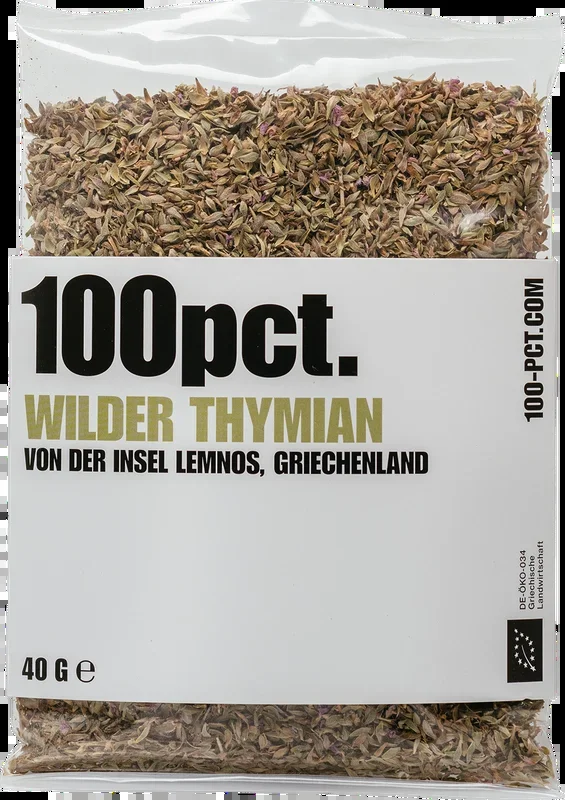 100pct. Wild organic thyme