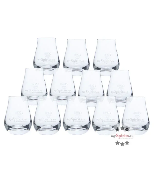 12 x mySpirits Schnapsglas – kleines Nosing Glas