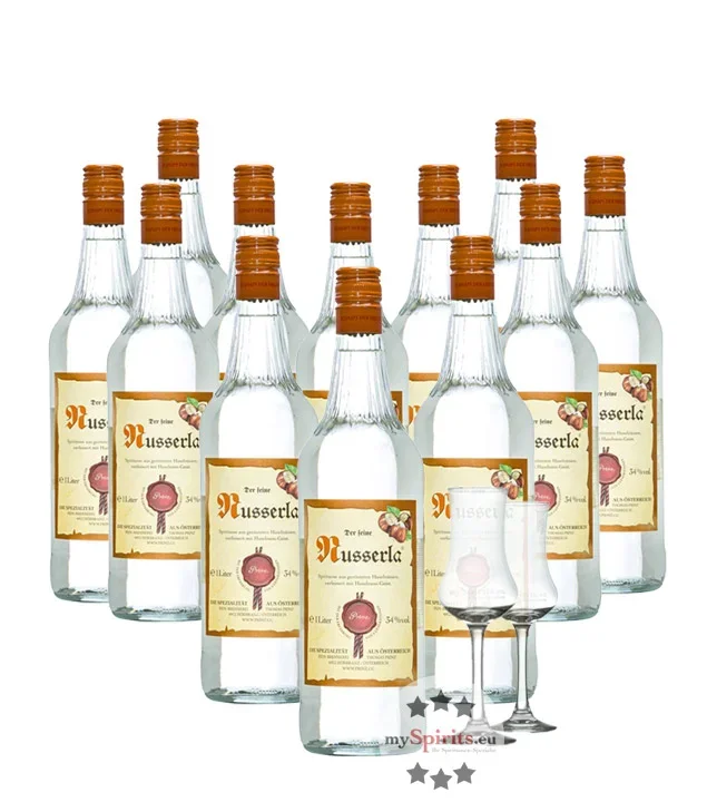 12 x Prinz Nusserla + 2 gratis Schnapskelche