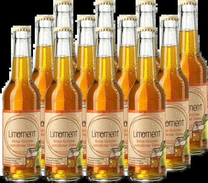 12er Box Limoment Birne-Grüntee – Eistee