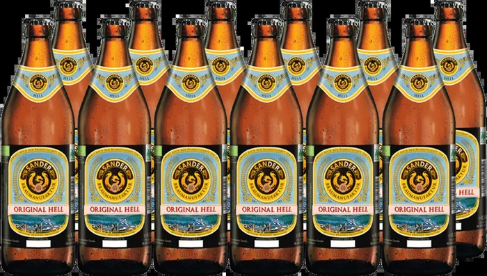 12x Braumanufaktur Sander Original Lager Hell