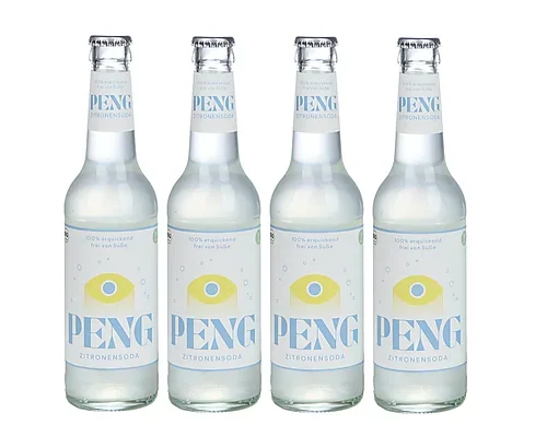 12x PENG organic lemon soda