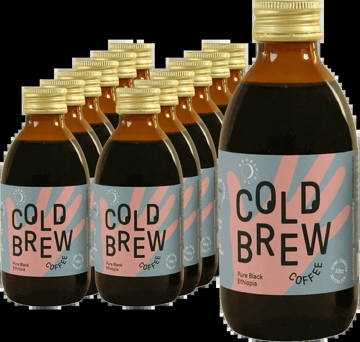 12x Pure Black Ethiopia Organic – Cold Brew Coffee