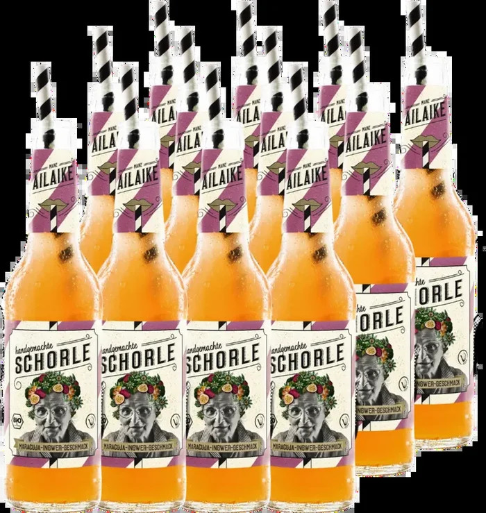 15x AiLaike organic passion fruit-ginger spritzer