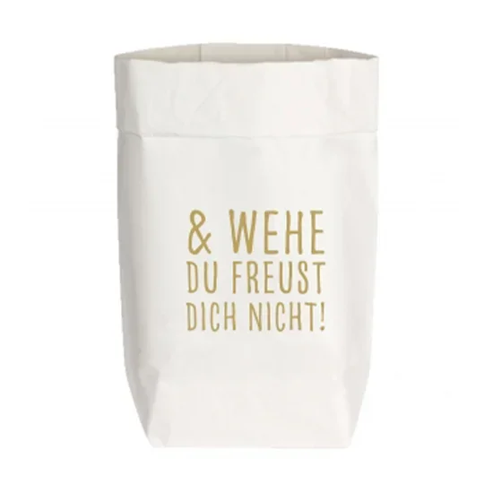 17:30 Paperbag | Wehe Du freust Dich nicht | gold