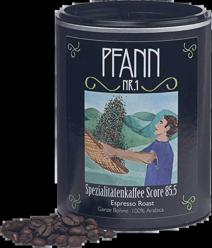 [2 für 1 Aktion: 1x bestellen, 2x erhalten] PFANN N°1 – Espresso – Single Farm Spezialitätenkaffee