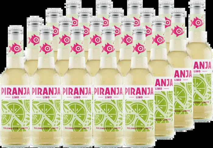 20 x PIRANJA-LIMO Waldmeister-Limette