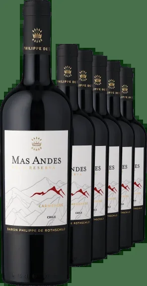 2023 Rothschild Mas Andes Gran Reserva Carménère im 6er-Vorratspaket