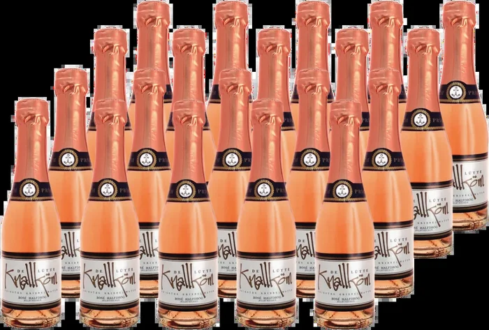 20x De Lütte Knallköm Rosé „halfdrög“ – halbtrockener Rosé Sekt