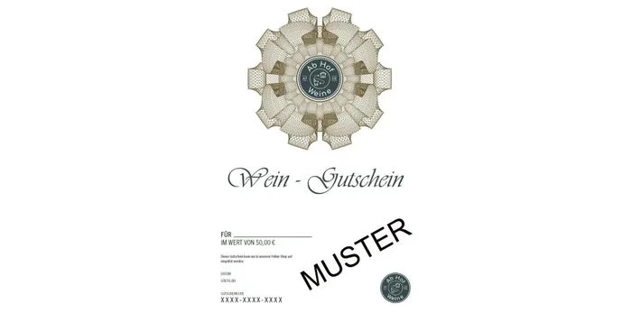 25 Euro Wein-Gutschein