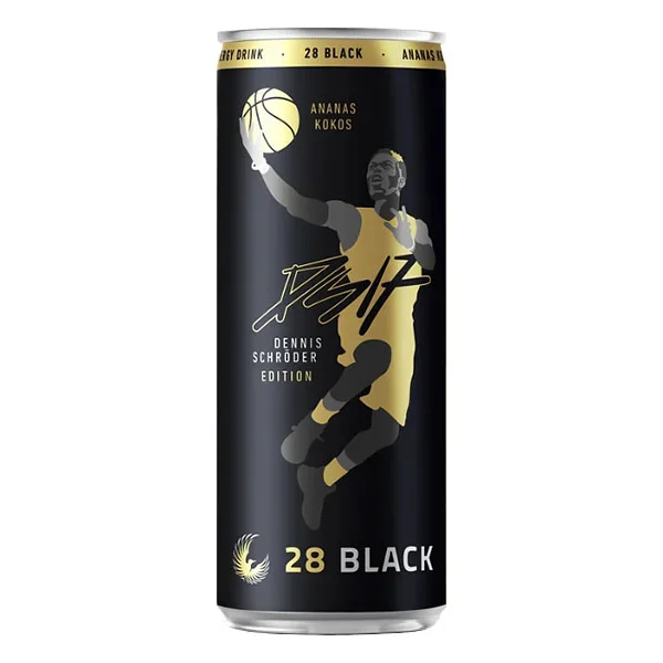 28 Black Ananas-Kokos „Dennis Schröder Edition“ Energy Drink 24×0,25L