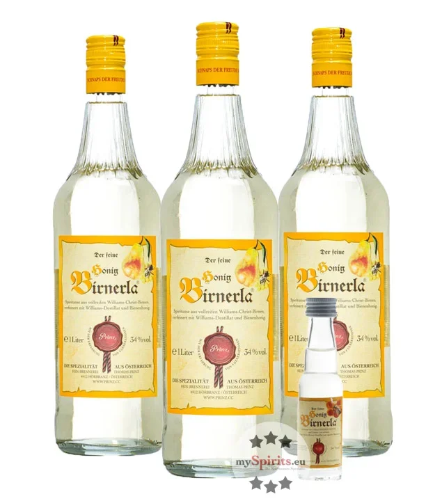 3 x Prinz Honig Birnerla + gratis Miniatur