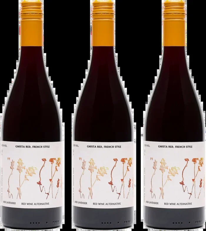 3x GNISTA Red Not Wine French Style – Alkoholfreie Wein-Alternative