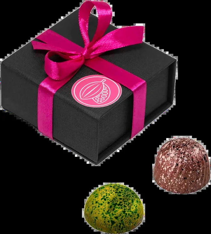 4er Pralinen Cashew Kirsch & Maracuja Karamell