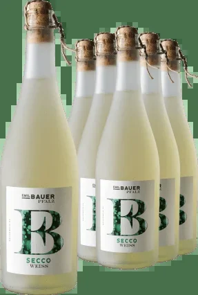 5+1-PAKET Emil Bauer Secco Weiß