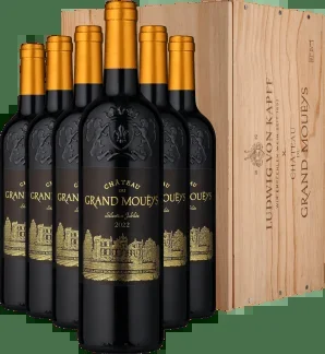 6 Flaschen 2022 Château du Grand Mouëys Sélection Jubilée – in der Holzkiste
