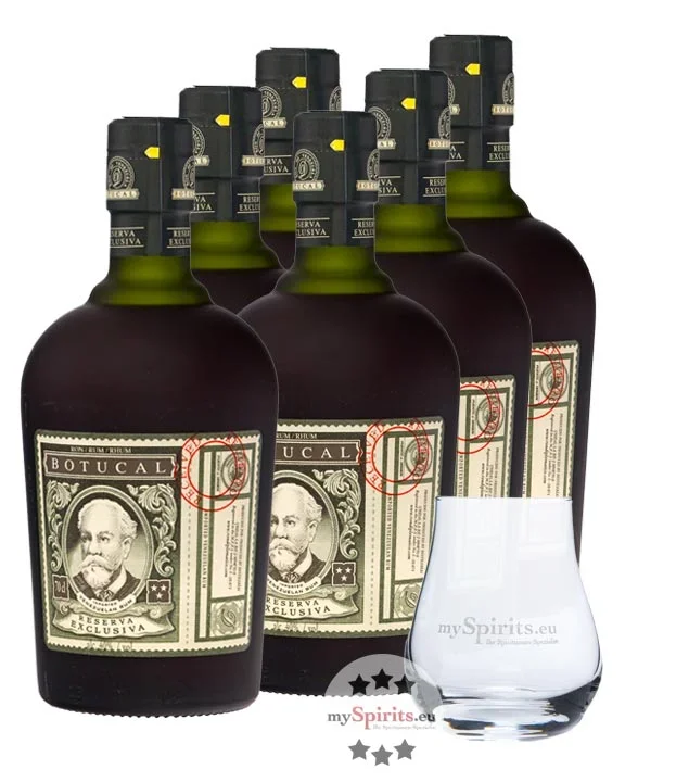6 x Botucal Reserva Exclusiva Rum + Glas