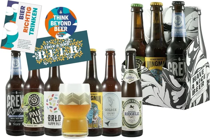 6er carrier Craft Beer (6x beer + 1x beer glass + 1x gift card + 1x booklet)