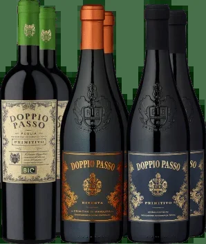 6er-Probierpaket »Doppio Passo Rotweinschatz«