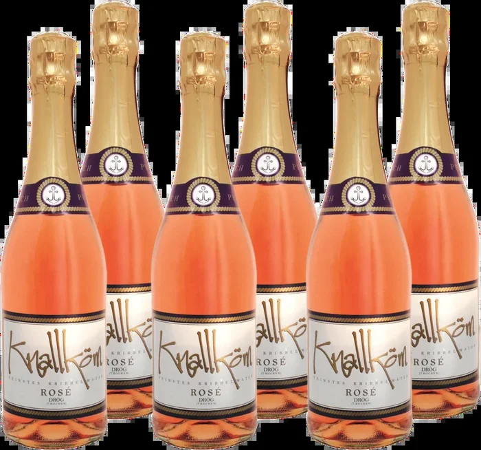6x Knallköm Rosé drög – dry rosé sparkling wine
