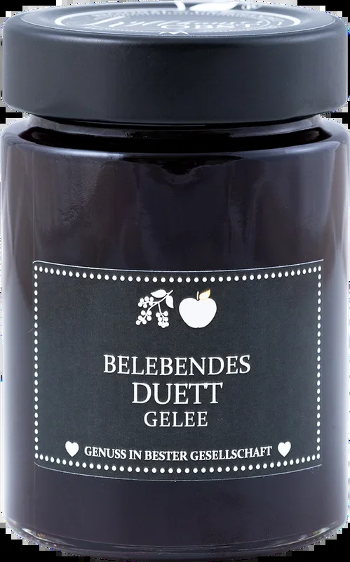 „Belebendes Duett“ Holunder-Apfel-Gelee