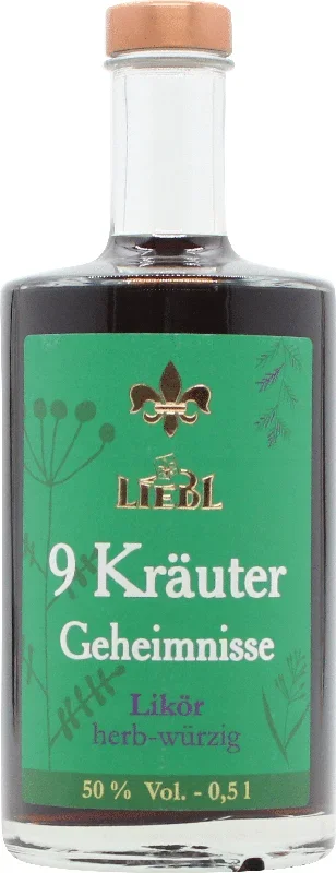 9 Kräuter Geheimnis 50%vol. – 0,5l Flasche