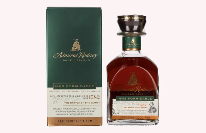 Admiral Rodney HMS FORMIDABLE Rare Saint Lucia Rum 40% Vol. 0,7l in Geschenkbox