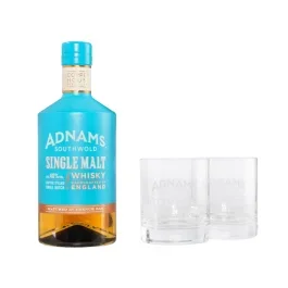 Adnams Single Malt Whisky + 2 Gläser 0,7 Liter Flasche