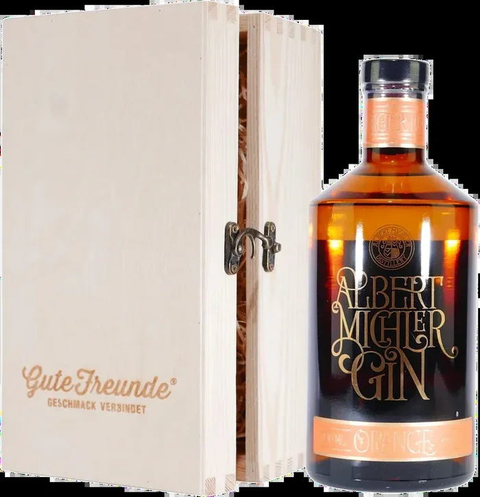 Albert Michler Gin Orange mit Geschenk-Holzkiste