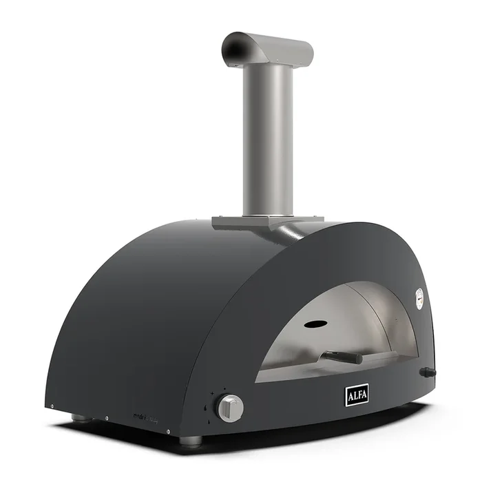 Alfa Forni | Moderno 3 Pizze | Gas Pizzaofen | Ardesia Grey