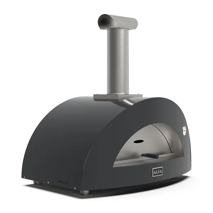 Alfa Forni | Moderno 3 Pizze | Holz Pizzaofen | Ardesia Grey