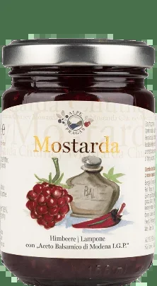 Alpe Pragas Himbeere und Aceto Balsamico Mostarda 160g