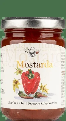 Alpe Pragas Paprika und Chili Mostarda 160g
