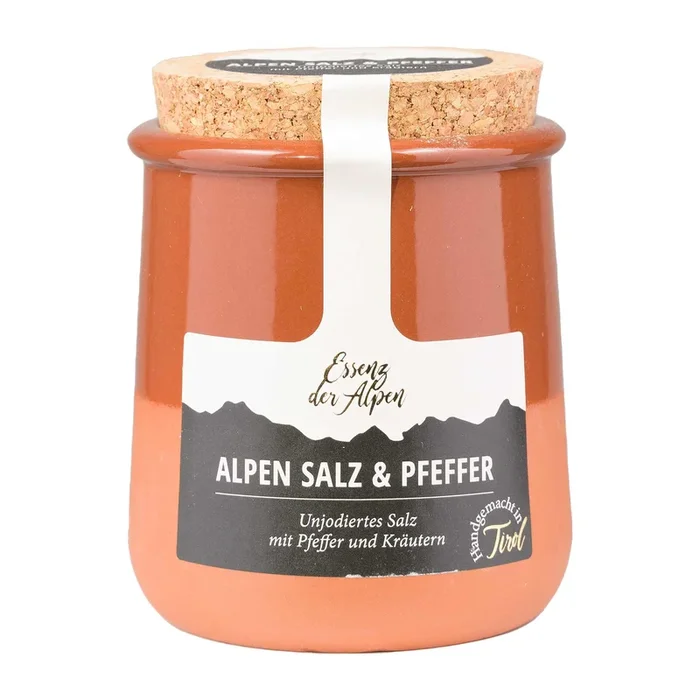 Alpen Salz & Pfeffer im Keramiktopf