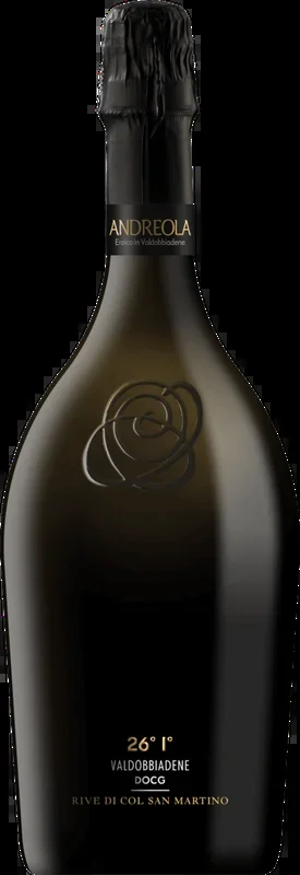 Andreola 26° I° Rive di Col San Martino Valdobbiadene Prosecco Superiore DOCG Extra Brut 2024, 0,75 l