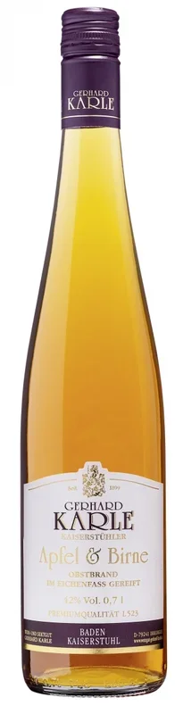 Apfel & Birne Obstbrand Karle – 3 Jahre gereift – 0,7l – 42% vol.