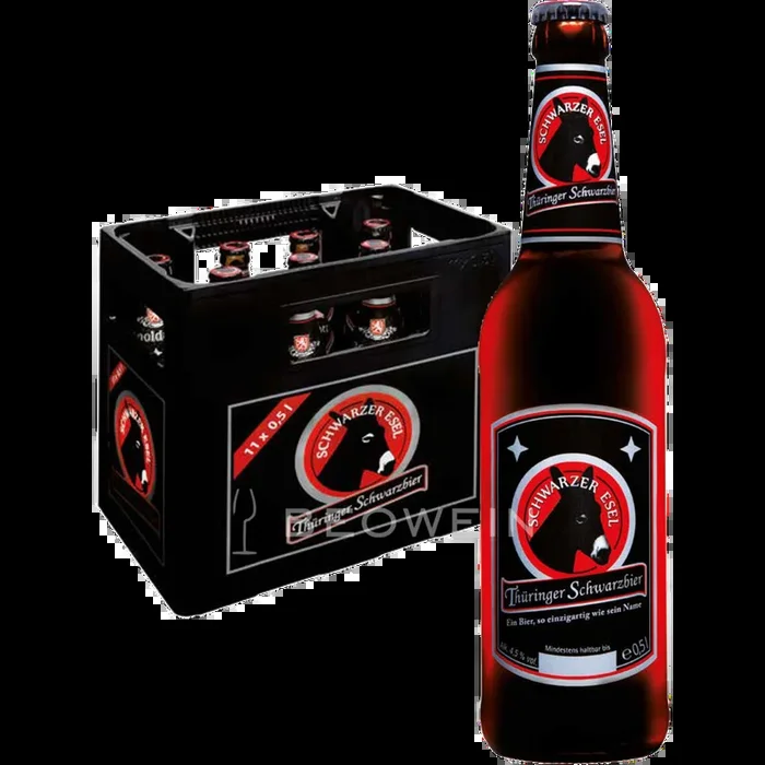 Apoldaer Schwarzer Esel 11×0,5 l – tgh24 – Fachgroßhandel für Getränke