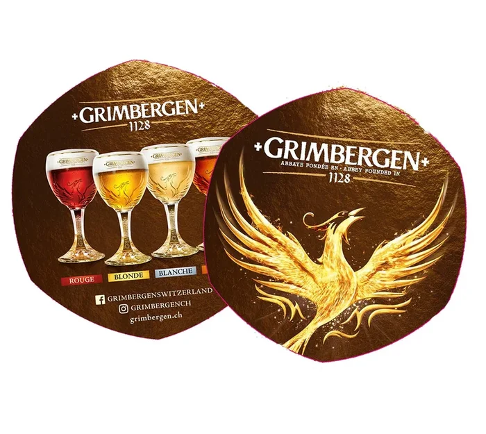 Assiettes à bière Grimbergen (100 pièces) | Achetez dès maintenant dans notre boutique de boissons