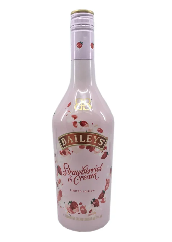Baileys Strawberries & Cream Likör – 0,7l – 17% vol. Alk. – Erdbeer Sahne Likör