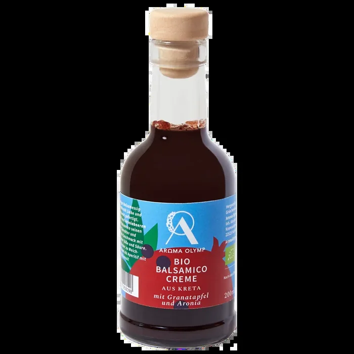 Balsamico Creme mit Granatapfel und Aroniabeeren BIO – 200 ml (Glasflasche)