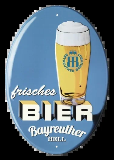 Bayreuther Brauhaus Bayreuther HELL Botschaftschild