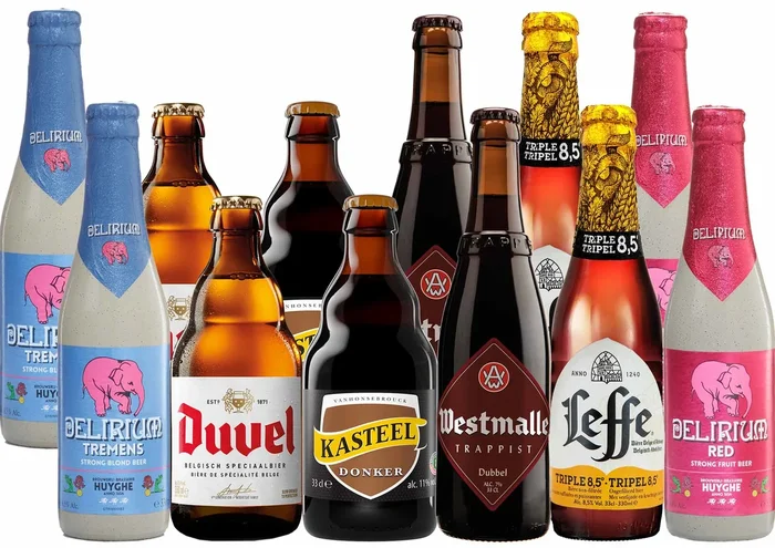 Belgisches Starkbier Paket mit 12 Bierflaschen