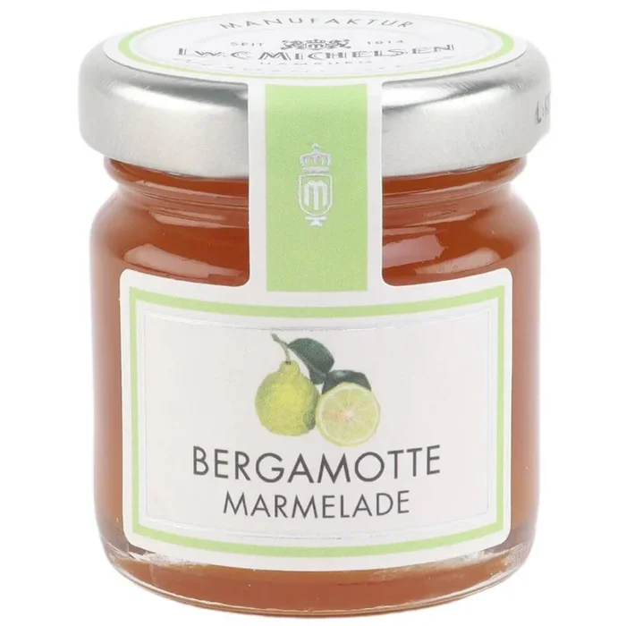 Bergamotte-Marmelade im Miniatur-Glas