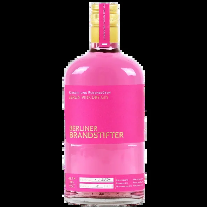 Berliner Brandstifter Pink Gin 43,3% 0,7l