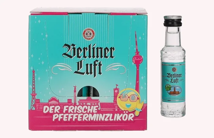 Berliner Luft DER FRISCHE Pfefferminzlikör 18% Vol. 24×0,02l