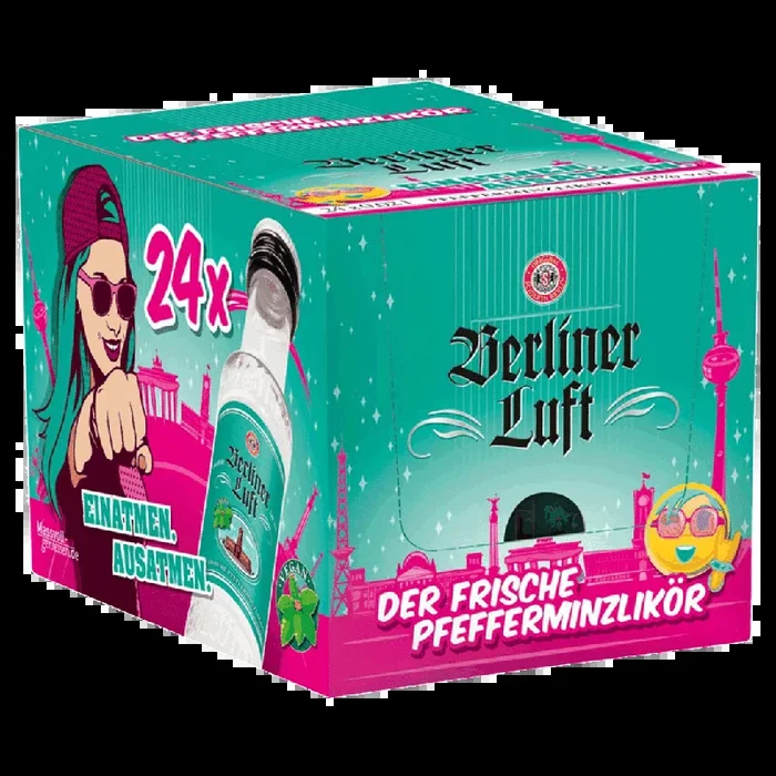 Berliner Luft Pfefferminzlikör Miniatur 24×0,02 l – bei tgh24