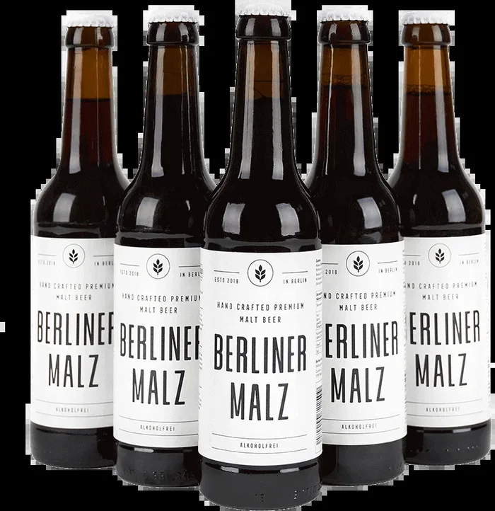 Berliner Malz – Organic malt beer | Alcohol-free Organic Vegan | 24 x 330 ml bottle