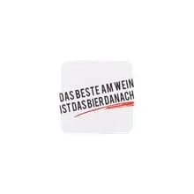 Bierdeckel DAS BESTE AM WEIN IST DAS BIER DANACH 15er-Pack