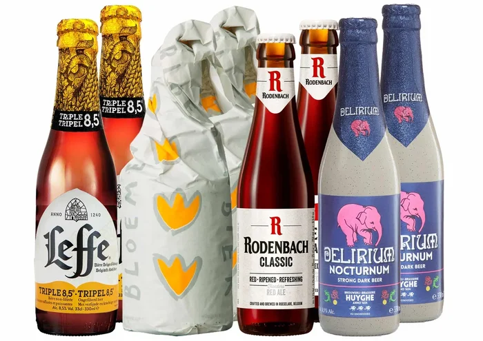 Biere in der Bar Paket mit 8 Bierflaschen