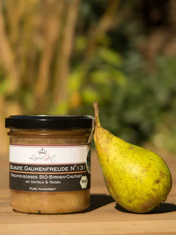 BIO Birnen Chutney mit Datteln und Feigen